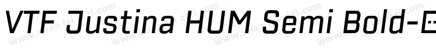 VTF Justina HUM Semi Bold字体转换